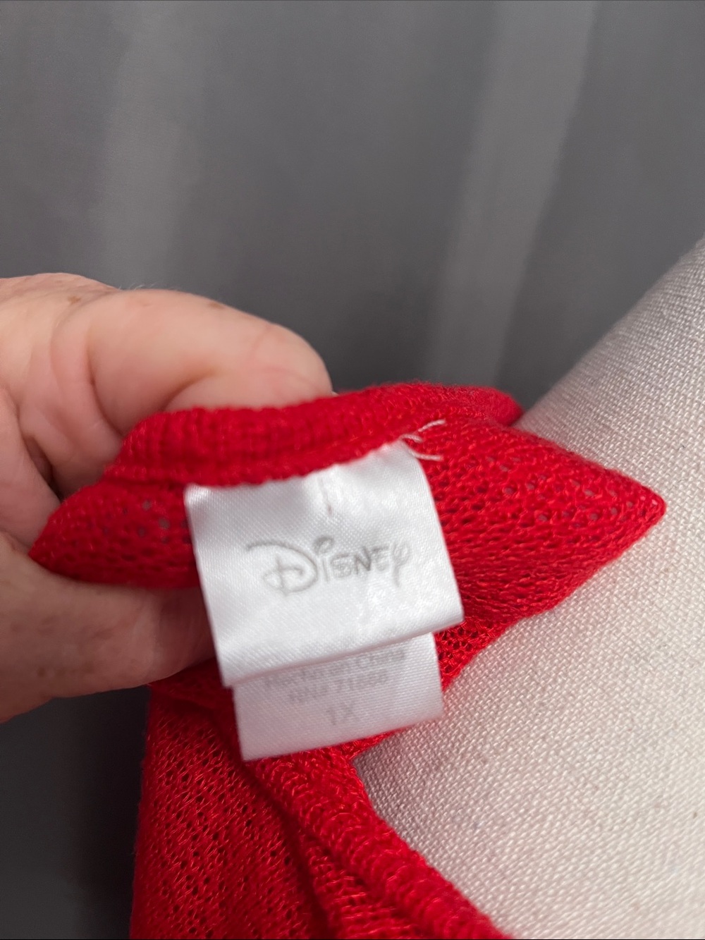 Disney Red Mickey Mouse Long Sleeve Tee - Picture 3 of 4